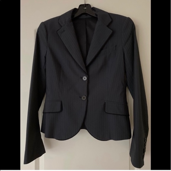Theory Jackets & Blazers - Theory Shrunken Pinstripe Jacket